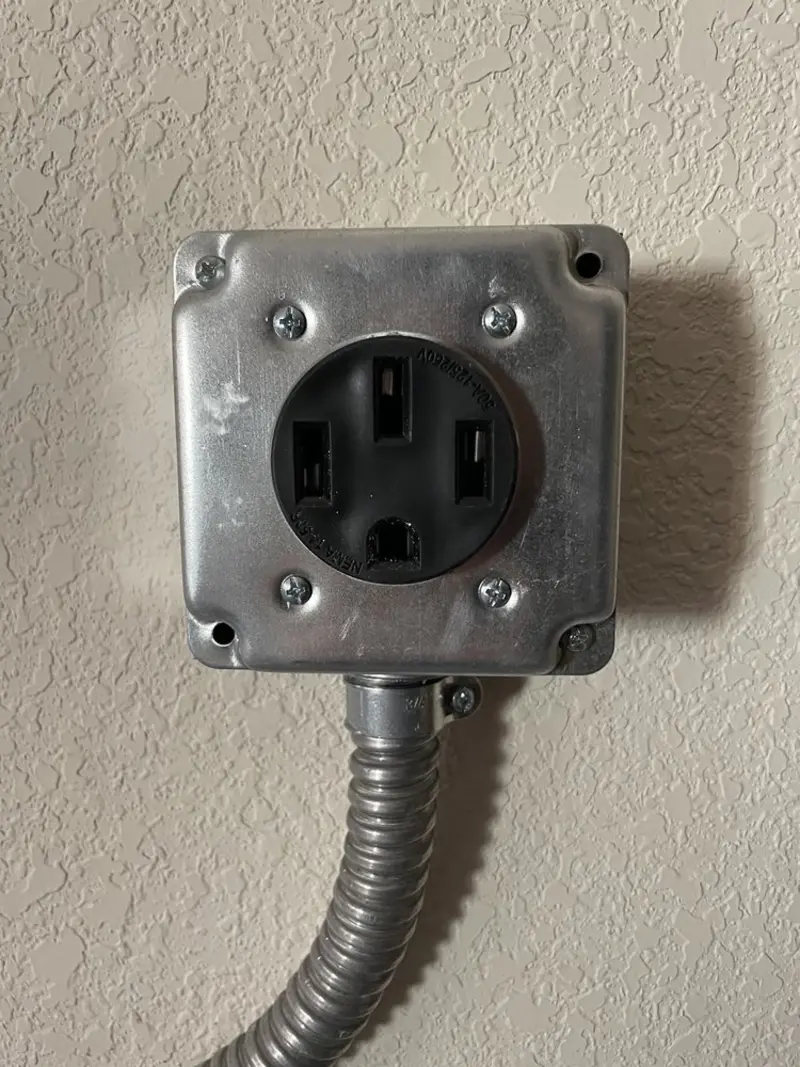 NEMA 14-50 outlet installed for Smart Home Electrical in Josephine